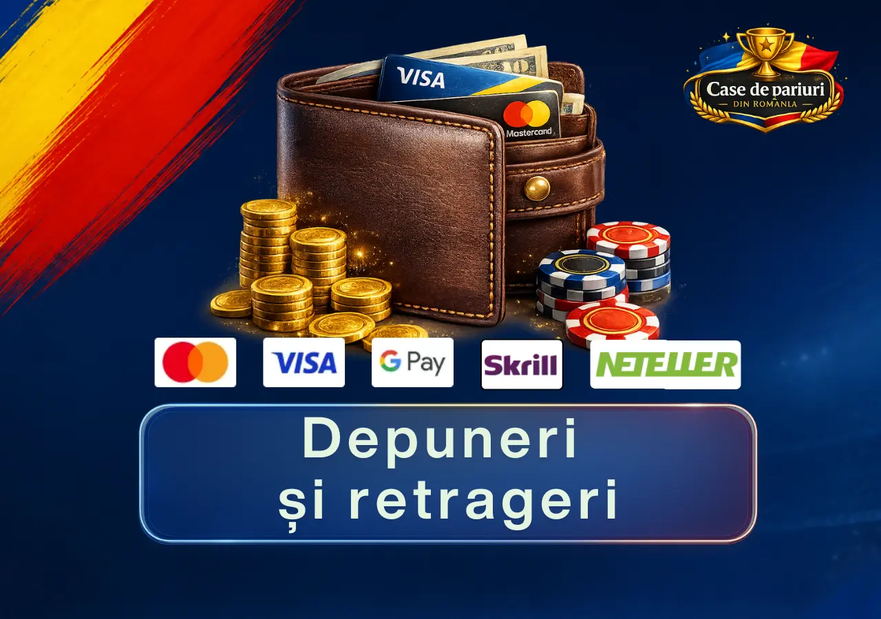 Metode de depunere și retragere la platformele de pariuri online